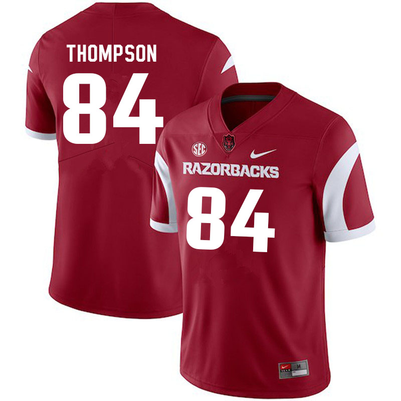 Men #84 Warren Thompson Arkansas Razorbacks College Football Jerseys Sale-Cardinal